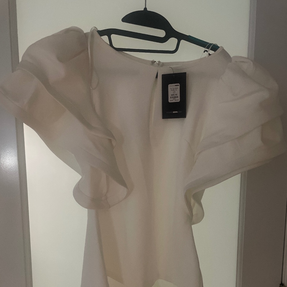 Fashion Nova For the Fame Ruffle top